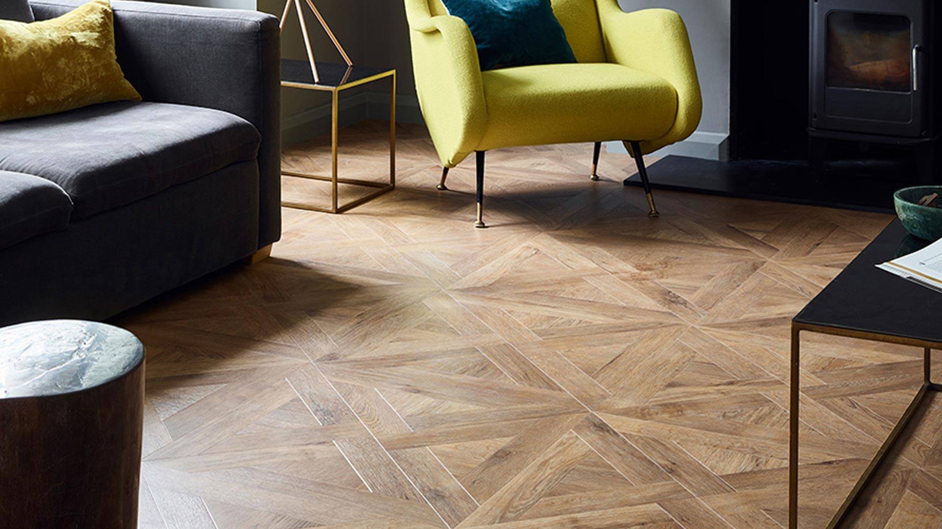Luxury vinyl tile flooring